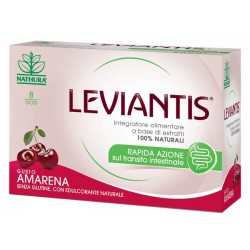 Nathura Giuliani Leviantis Senza Glutine Gusto Amarena 8 Dosi / 16 Buste - Integratori per regolarità intestinale e stitichez...