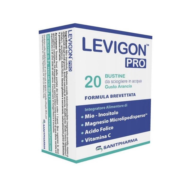 Sanitpharma Levigon Pro Integratore Di Magnesio 20 Bustine - Vitamine e sali minerali - 982597611 - Sanitpharma - € 21,21