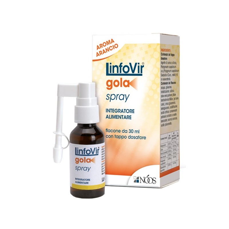 Noos Linfovir Gola Soluzione Isotonica Spray 30 Ml - Prodotti fitoterapici per raffreddore, tosse e mal di gola - 931086831 -...