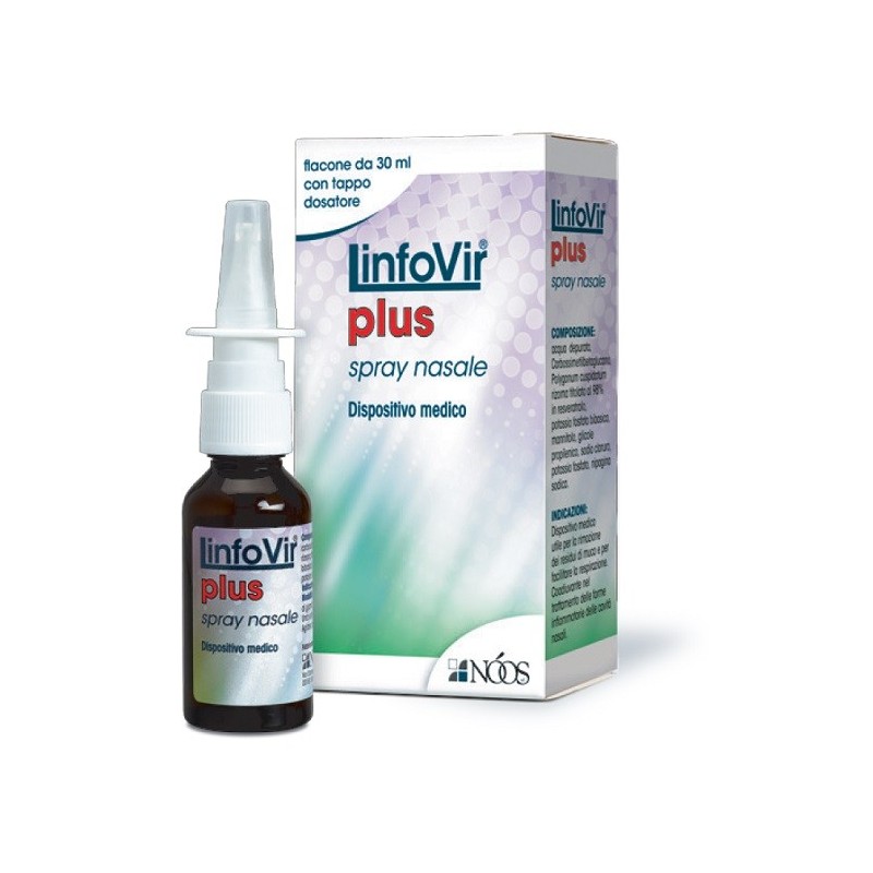 Noos Linfovir Plus Spray Nasale 30 Ml 1 Pezzo - Prodotti per la cura e igiene del naso - 931848511 - Noos - € 17,60