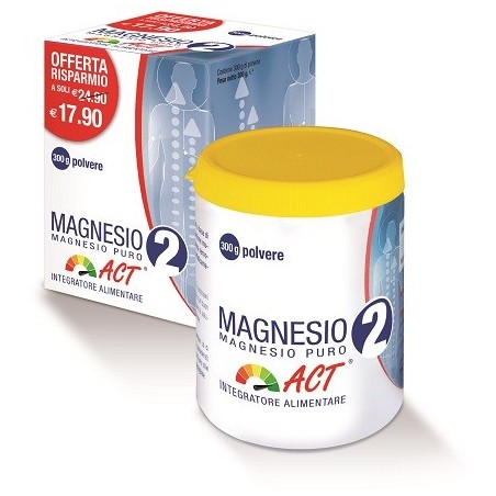 Act Magnesio Puro 2 Per Funzione Muscolare e Sistema Nervoso 300 G Linea Act - 1 Act Magnesio Puro 2 Per Funzione Muscolare e Sistema Nervoso 300 G Linea Act - 1