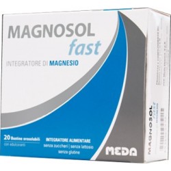 Meda Pharma Magnosol Fast 20 Bustine Orosolubili - Vitamine e sali minerali - 931464438 - Meda Pharma - € 11,53