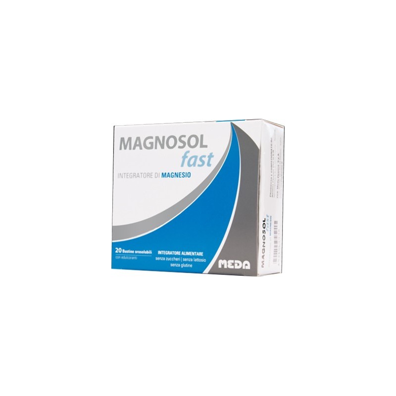 Meda Pharma Magnosol Fast 20 Bustine Orosolubili - Vitamine e sali minerali - 931464438 - Meda Pharma - € 11,53