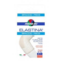 Pietrasanta Pharma Rete Tubolare Elastica Ipoallergenica Master-aid Elastina Braccio/piede 3 Mt In Tensione Calibro 4 Cm - Me...