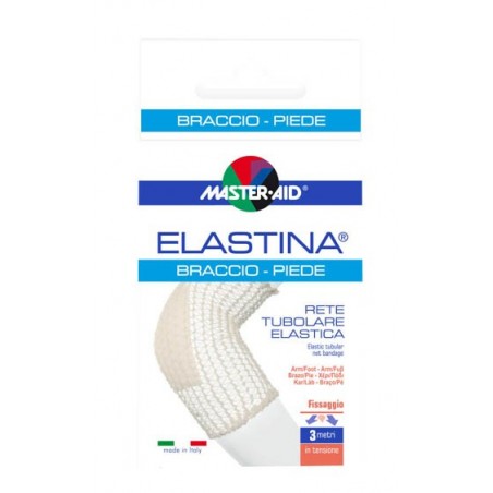 Pietrasanta Pharma Rete Tubolare Elastica Ipoallergenica Master-aid Elastina Braccio/piede 3 Mt In Tensione Calibro 4 Cm - Me...