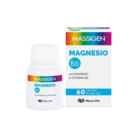 Marco Viti Farmaceutici Massigen Magnesio B6 60 Capsule - Integratori per sportivi - 935846093 - Massigen - € 5,73