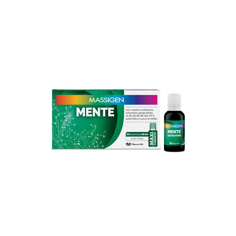 Marco Viti Farmaceutici Massigen Mente 10 Flaconi Da 25 Ml Massigen - 1