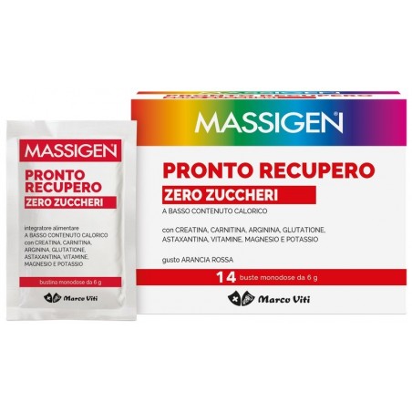 Marco Viti Farmaceutici Massigen Pronto Recupero Zero Zuccheri 14 Bustine Massigen - 1 Marco Viti Farmaceutici Massigen Pronto Recupero Zero Zuccheri 14 Bustine Massigen - 1