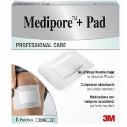 3m Italia Medicazione Medipore+pad 5x7,2cm 5pezzi - Medicazioni - 930133804 - 3m Italia - € 2,78