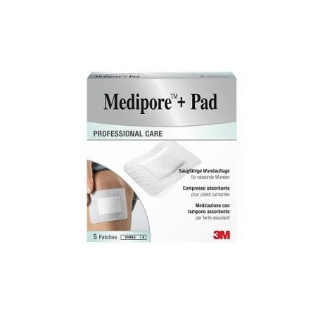 3m Italia Medicazione Medipore+pad 5x7,2cm 5pezzi - Medicazioni - 930133804 - 3m Italia - € 2,82