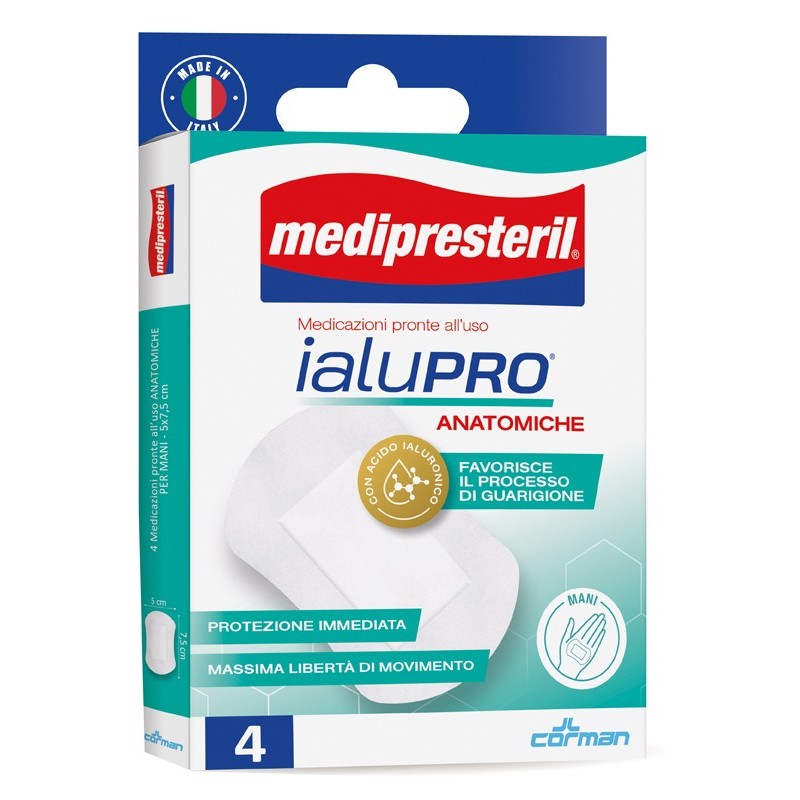 Corman Medipresteril Ialupro Mani 5x7,5 Cm 4 Pezzi - Medicazioni - 982182507 - Corman - € 2,89