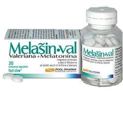Pool Pharma Melasin Val 1 Mg 30 Compresse 220 Mg - Integratori per umore, anti stress e sonno - 933541892 - Pool Pharma - € 6,60
