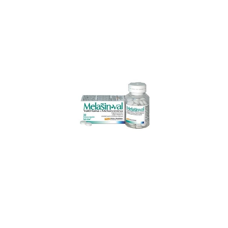 Pool Pharma Melasin Val 1 Mg 30 Compresse 220 Mg - Integratori per umore, anti stress e sonno - 933541892 - Pool Pharma - € 6,82
