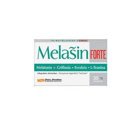 Pool Pharma Melasin Forte 1 Mg 30 Compresse - Integratori per umore, anti stress e sonno - 933541916 - Pool Pharma - € 6,67