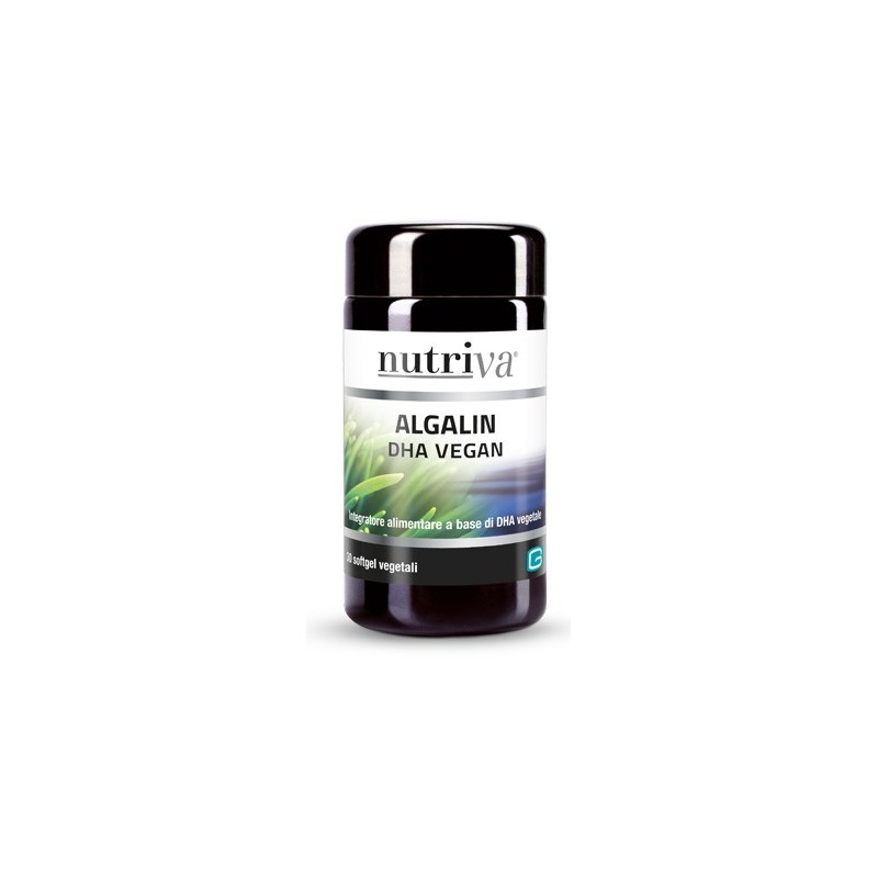 Nutriva Algalin DHA Vegan Per Funzione Cerebrale E Visiva 30 Softgel - Integratori per concentrazione e memoria - 975189085 -...