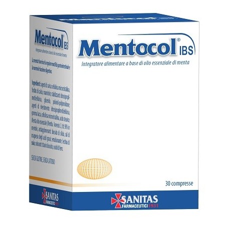 Sanitas Farmaceutici Mentocol Ibs 30 Compresse - Integratori per regolarità intestinale e stitichezza - 942804550 - Sanitas F...