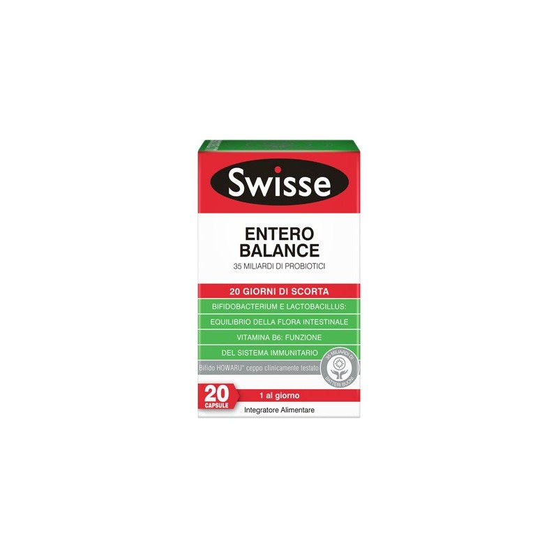 Swisse Ultiboost Entero Balance 20 Capsule - Integratori di fermenti lattici - 976293163 - Swisse - € 11,62