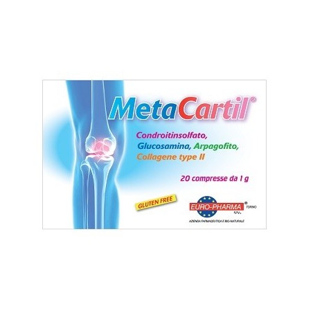 Euro-pharma Metacartil 20 Compresse - Integratori per dolori e infiammazioni - 927172647 - Euro-pharma - € 14,43