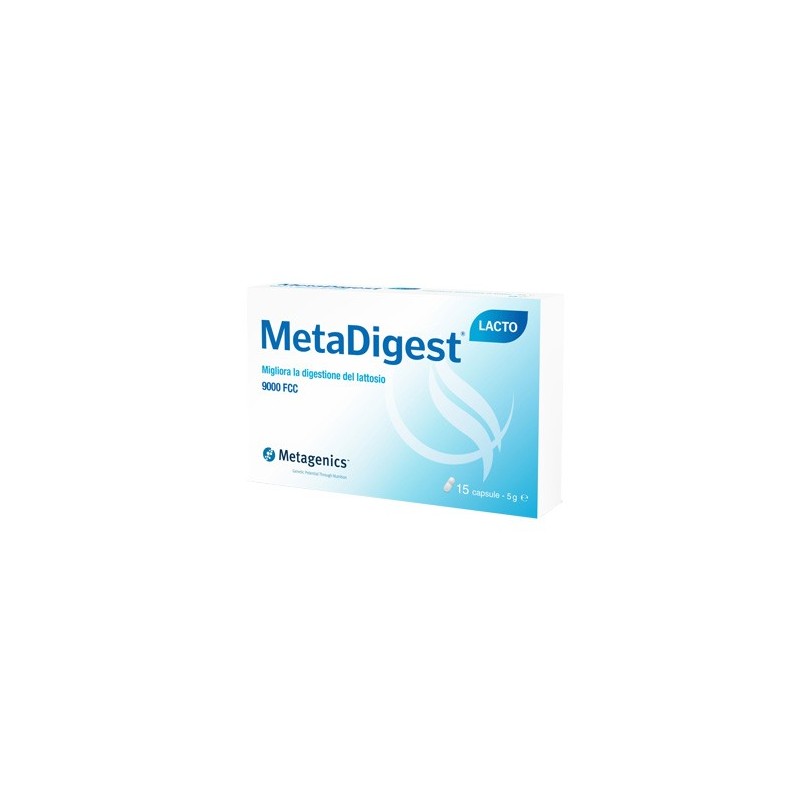 Metagenics Belgium Bvba Metadigest Lacto 15 Capsule - Integratori di fermenti lattici - 978573879 - Metagenics - € 12,08