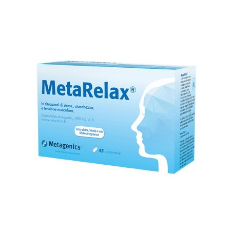 Metarelax Integratore Multivitaminico a Base di Magnesio 45 Compresse - Integratori per umore, anti stress e sonno - 97106415...