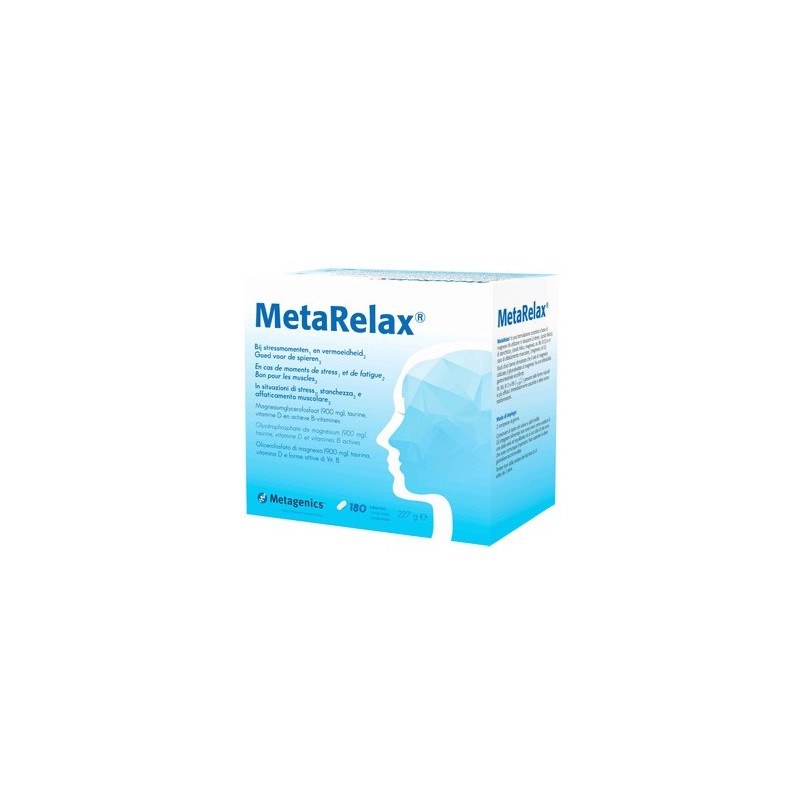 MetaRelax Integratore a Base di Magnesio 180 Compresse - Vitamine e sali minerali - 972496297 - MetaRelax - € 38,75