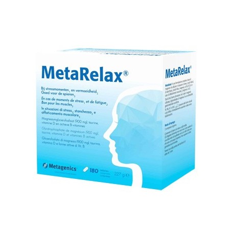 MetaRelax Integratore a Base di Magnesio 180 Compresse - Vitamine e sali minerali - 972496297 - MetaRelax - € 38,75