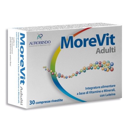 Aurobindo Pharma Italia Morevit Adulti 30 Compresse - Vitamine e sali minerali - 976775104 - Aurobindo Pharma Italia - € 4,86