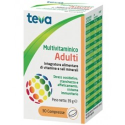 Teva Italia Multivitaminico Adulti Teva 30 Compresse 30 G - Vitamine e sali minerali - 927272981 - Teva Italia - € 9,00