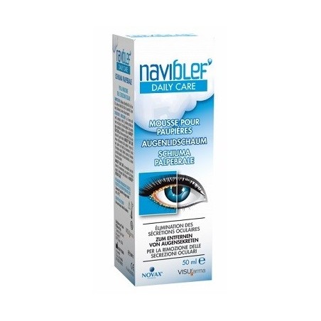 Visufarma Naviblef Daily Care Schiuma Per Rimozione Secrezioni Oculari Da Palpebre E Ciglia 50 Ml - Occhi rossi e secchi - 93...