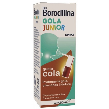 Alfasigma Neoborocillina Gola Junior Spray 20 Ml - Prodotti fitoterapici per raffreddore, tosse e mal di gola - 941986984 - N...