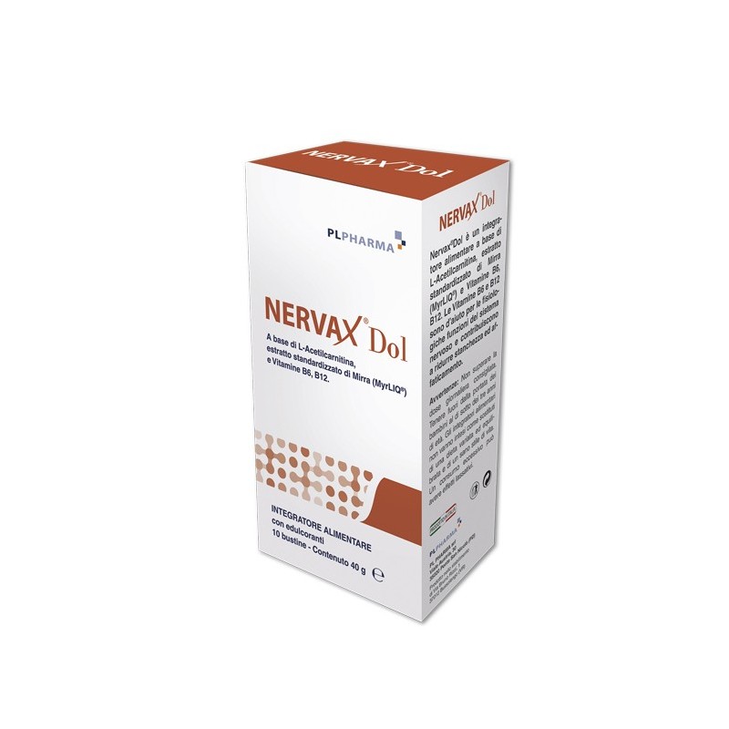 Pl Pharma Nervax Dol 10 Bustine - Vitamine e sali minerali - 943299875 - Pl Pharma - € 27,90