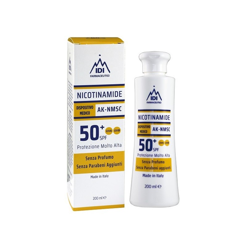 Welcome Pharma Nicotinamide Ak-nmsc 50+spf Protezione Molto Alta 200 Ml - Trattamenti per dermatite e pelle sensibile - 94285...
