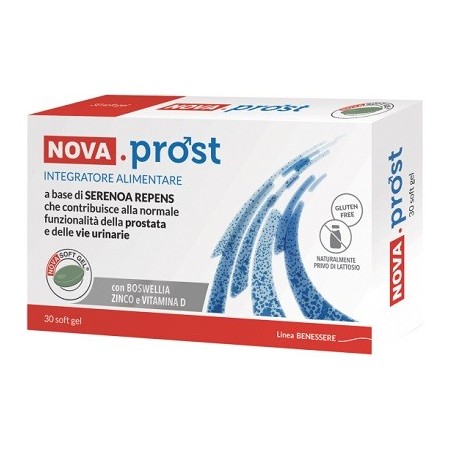 Nova Prost Integratore per la Prostata 30 Capsule Softgel - Integratori per prostata - 937030892 - Nova Argentia - € 11,28