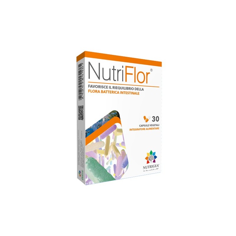 Nutrigea Nutriflor Per L'Equilibrio della Flora Intestinale 30 Capsule - Fermenti lattici - 924784907 - Nutrigea - € 11,39