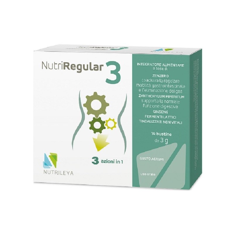 Nutrileya Nutriregular 3 14 Bustine - Integratori per apparato digerente - 934726100 - Nutrileya - € 12,09
