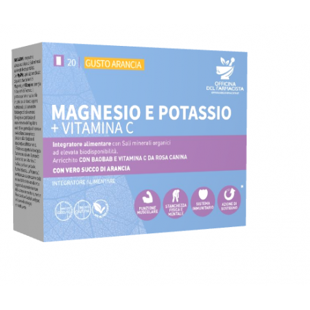 Magica Odf Magnesio Potassio Vitamina C Arancia 20 Bustine - Vitamine e sali minerali - 983311198 - Magica - € 12,50