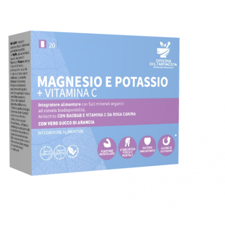 Magica Odf Magnesio Potassio Vitamina C Limone 20 Bustine - Vitamine e sali minerali - 983311200 - Magica - € 12,50