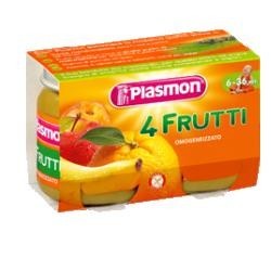 Plasmon Omogeneizzato 4 Frutti 2 X 104 G - Omogeneizzati e liofilizzati - 925217364 - Plasmon - € 2,37