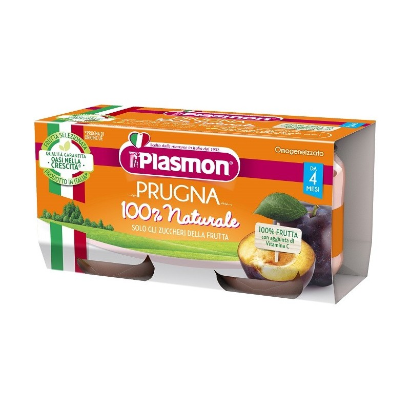 Plasmon Omogeneizzato Prugna 2 X 80 G - Omogenizzati e liofilizzati - 944800325 - Plasmon - € 1,15