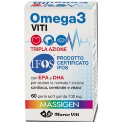 Marco Viti Farmaceutici Omega3 Viti Tripla Azione 60 Perle - Integratori per il cuore e colesterolo - 931152742 - Marco Viti ...