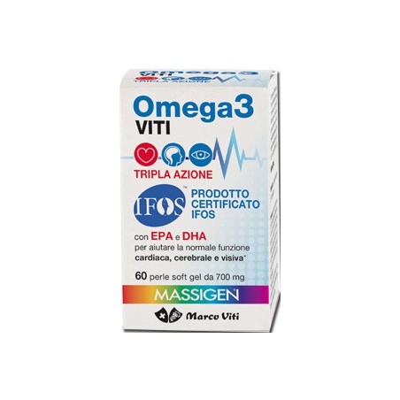 Marco Viti Farmaceutici Omega3 Viti Tripla Azione 60 Perle - Integratori per il cuore e colesterolo - 931152742 - Marco Viti ...