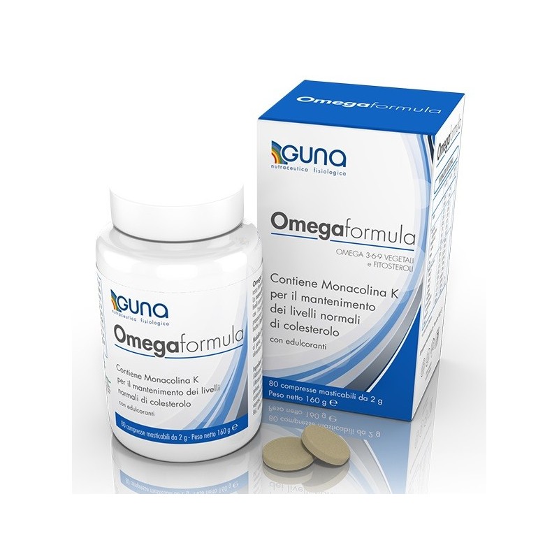 Guna Omega Formula Integratore Per Il Colesterolo 80 Compresse - Integratori per il cuore e colesterolo - 938654769 - Guna - ...