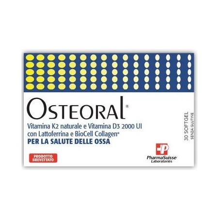 Pharmasuisse Laboratories Osteoral 30 Capsule Molli - Integratori per dolori e infiammazioni - 973291925 - Pharmasuisse Labor...