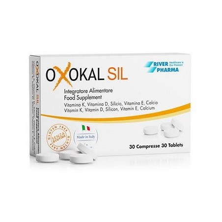 River Pharma Oxokal Sil Integratore Per le Ossa 30 Compresse River Pharma - 1 River Pharma Oxokal Sil Integratore Per le Ossa 30 Compresse River Pharma - 1