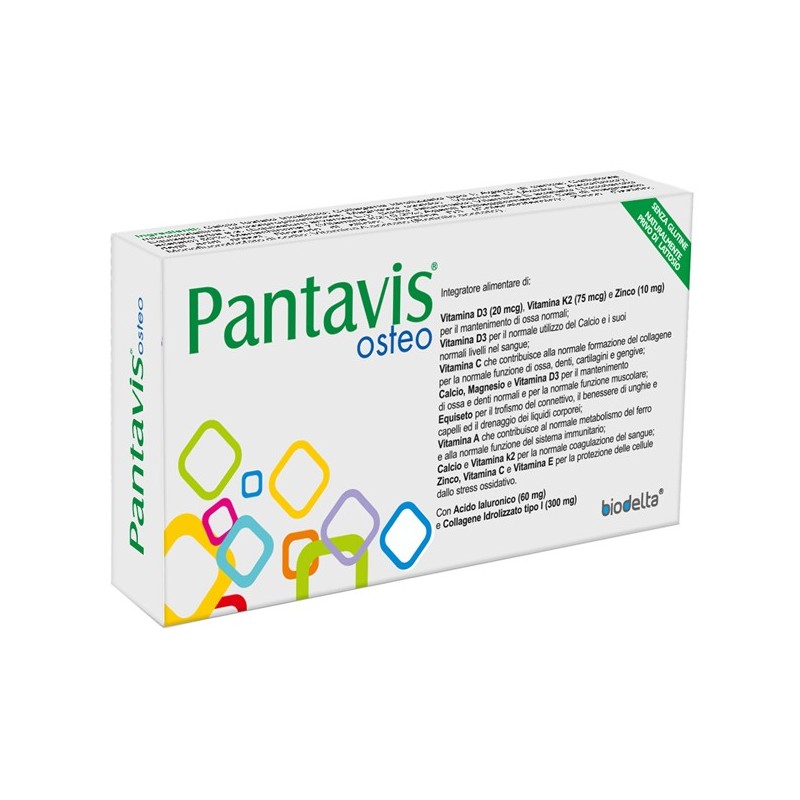 Biodelta Pantavis Osteo 30 Compresse - Integratori per dolori e infiammazioni - 944942869 - Biodelta - € 24,93