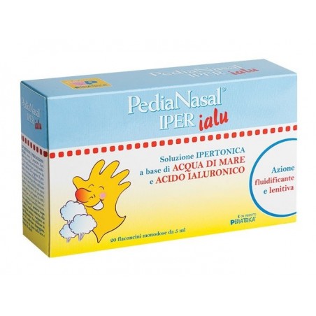 Pediatrica Pedianasal Iper Soluzione Ipertonica Con Acido Ialuronico 20 Flaconcini Monodose Da 5 Ml Pediatrica - 1 Pediatrica Pedianasal Iper Soluzione Ipertonica Con Acido Ialuronico 20 Flaconcini Monodose Da 5 Ml Pediatrica - 1