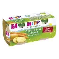Hipp Italia Hipp Bio Hipp Bio Omogeneizzato Carote Con Patate 2x80 G - Omogeneizzati e liofilizzati - 913111264 - Hipp - € 2,87