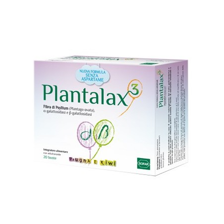 Sofar Plantalax 3 Prugna Kiwi 20 Bustine - Integratori per regolarità intestinale e stitichezza - 925493557 - Sofar - € 9,00
