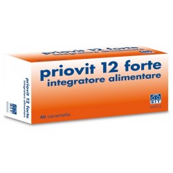 Priovit 12 Forte Integratore Multivitaminico 40 Caramelle - Vitamine e sali minerali - 972495550 - Priovit - € 8,88