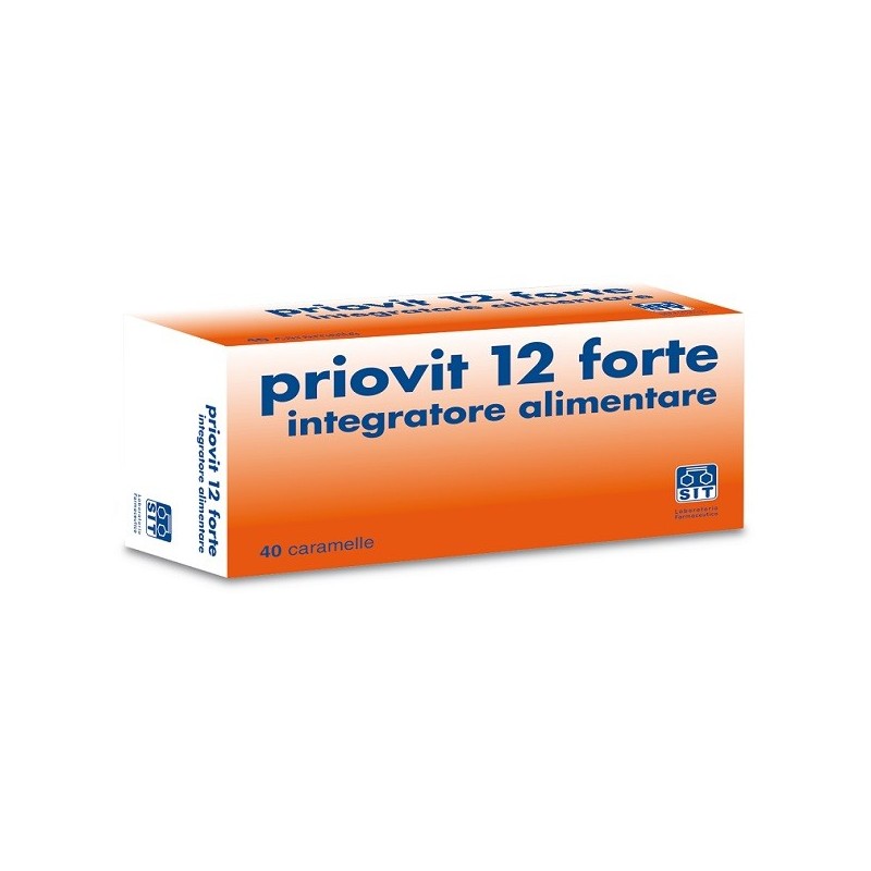 Priovit 12 Forte Integratore Multivitaminico 40 Caramelle - Vitamine e sali minerali - 972495550 - Priovit - € 8,67